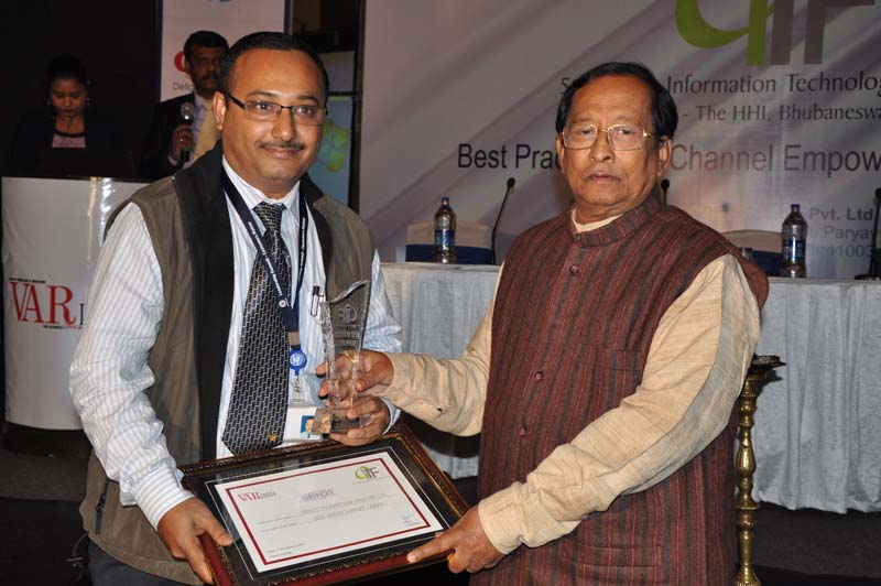 HP India has received as the BEST SERVICE SUPPORT, ODISHA,while the award received by Mr.Sujoy Basu